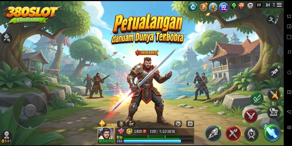 Tangkapan layar dari gameplay 380SLOT menampilkan lingkungan Open World yang menakjubkan.