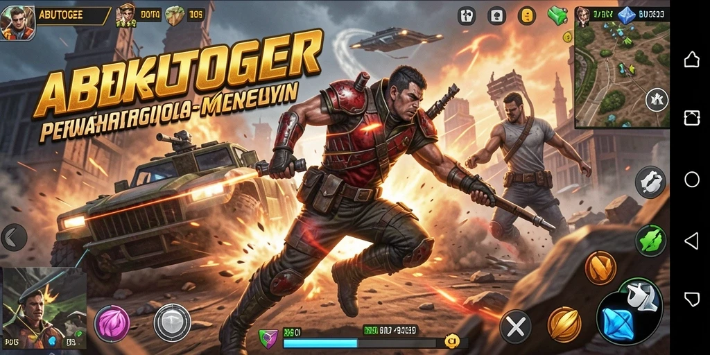 Tampilan aksi seru dalam gameplay ABUTOGEL yang mendebarkan.