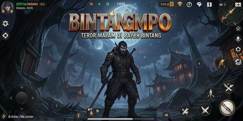 Screenshot gameplay BINTANGMPO menampilkan suasana mencekam dan penuh ketegangan.