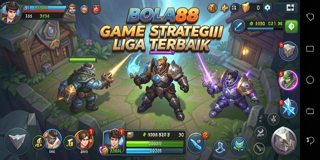 Screenshot BOLA88 menampilkan momen seru dalam pertandingan sepak bola.