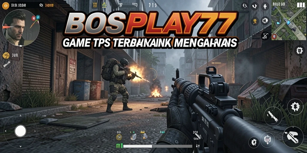 Gameplay seru dalam BOSPLAY77 dengan aksi tembak-menembak intens.