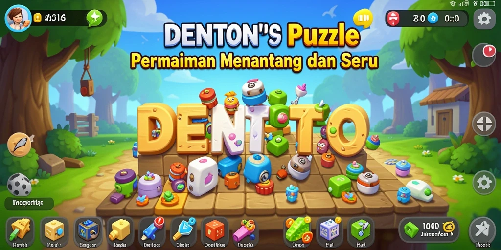 Tampilan screenshot DENTOTO yang menampilkan gameplay Puzzle yang menarik dan menantang.