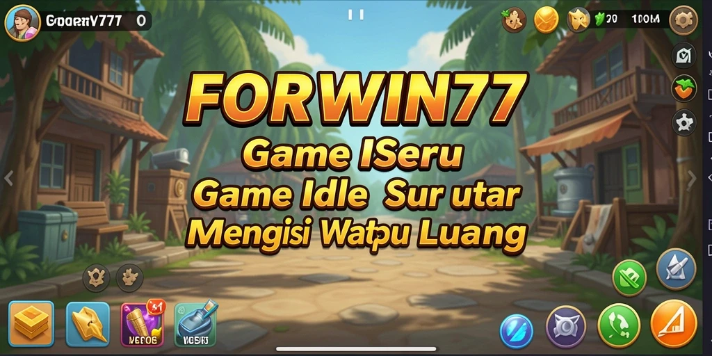 Screenshot utama FORWIN77 menampilkan gameplay Idle yang menarik.