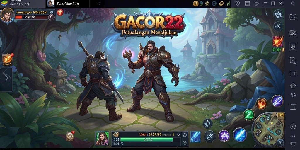 Tangkapan layar GACOR22 yang menampilkan aksi pertempuran MMORPG.