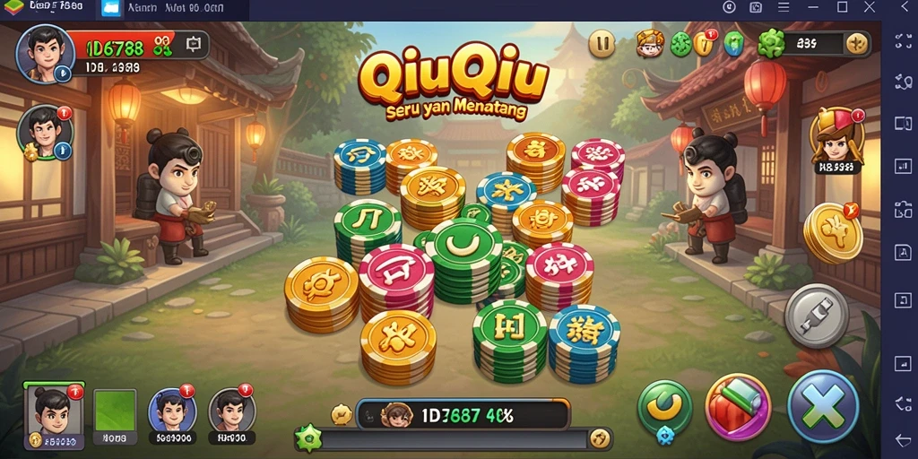 Tampilan gameplay seru dalam ID6788 dengan kartu QiuQiu.