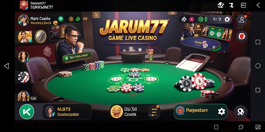 Gameplay Live Casino yang menarik dan interaktif di JARUM77.