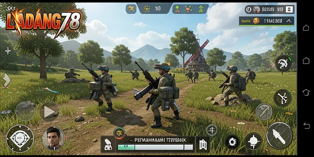 Tangkapan layar gameplay LADANG78 menampilkan aksi strategis yang mendebarkan.