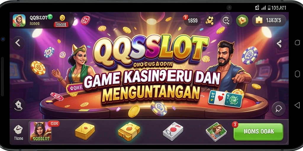Screenshot utama QQSLOT menampilkan gameplay slot yang menarik.