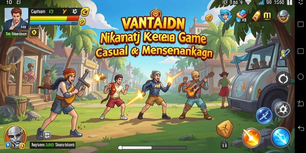 Tampilan gameplay <strong>VANTAIDN</strong> yang cerah dan menarik.